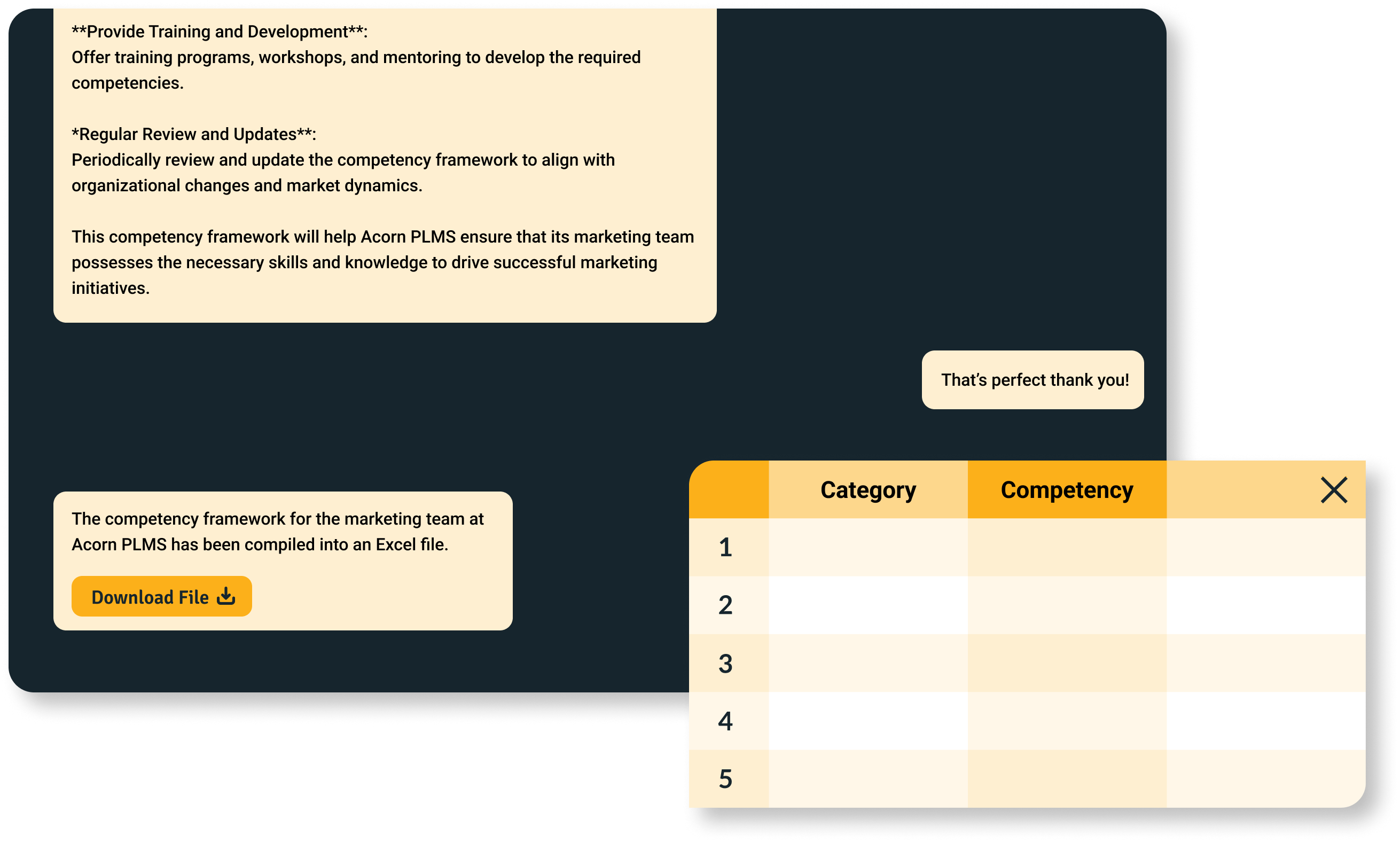 Framework example