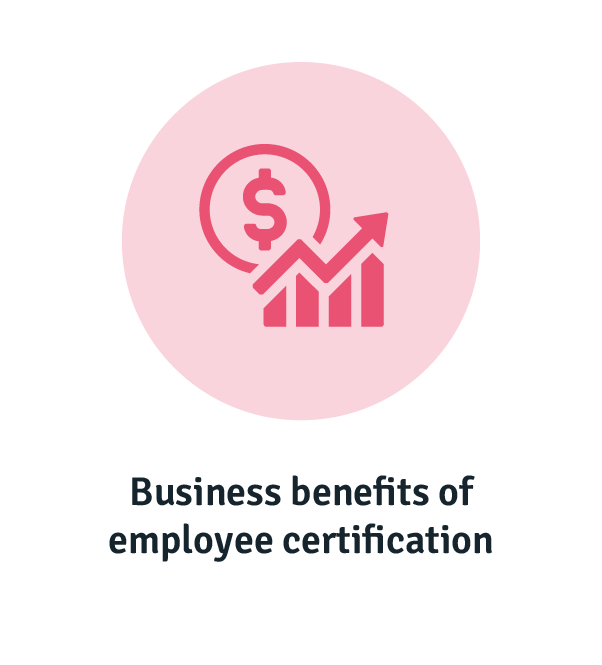 Business benefits of offering employee certification