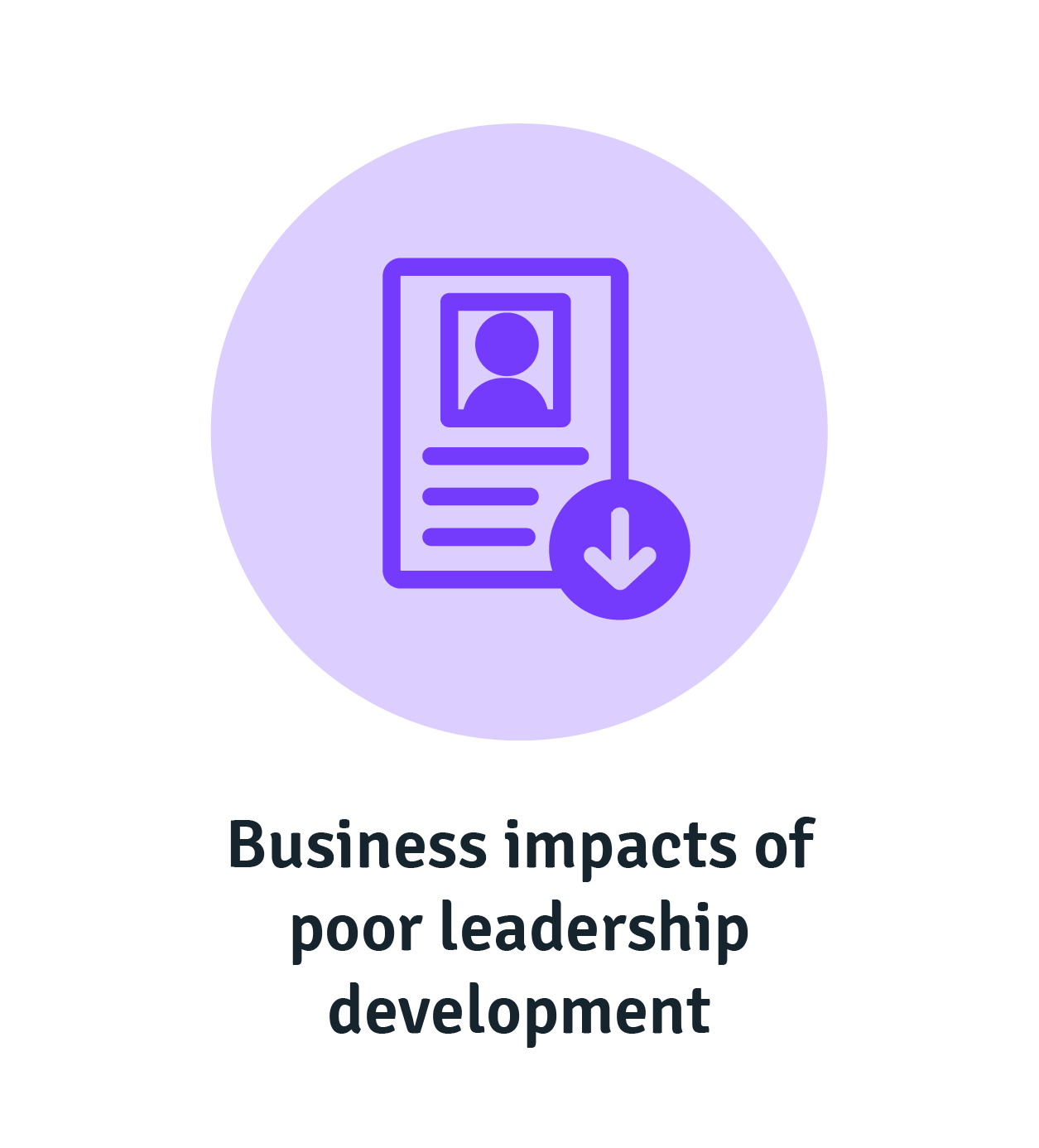 Business impacts of poor leadership development