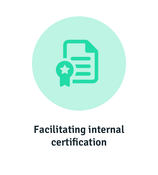 Setting up internal certification programs