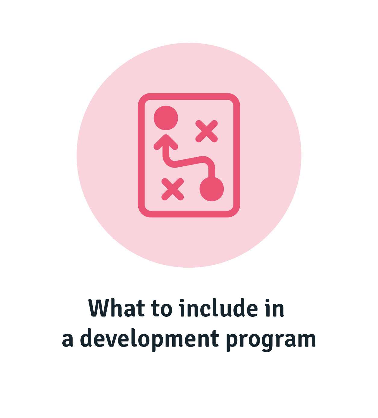 What to include in a development program