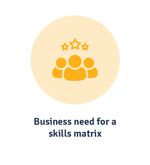 What is a skills matrix used for?