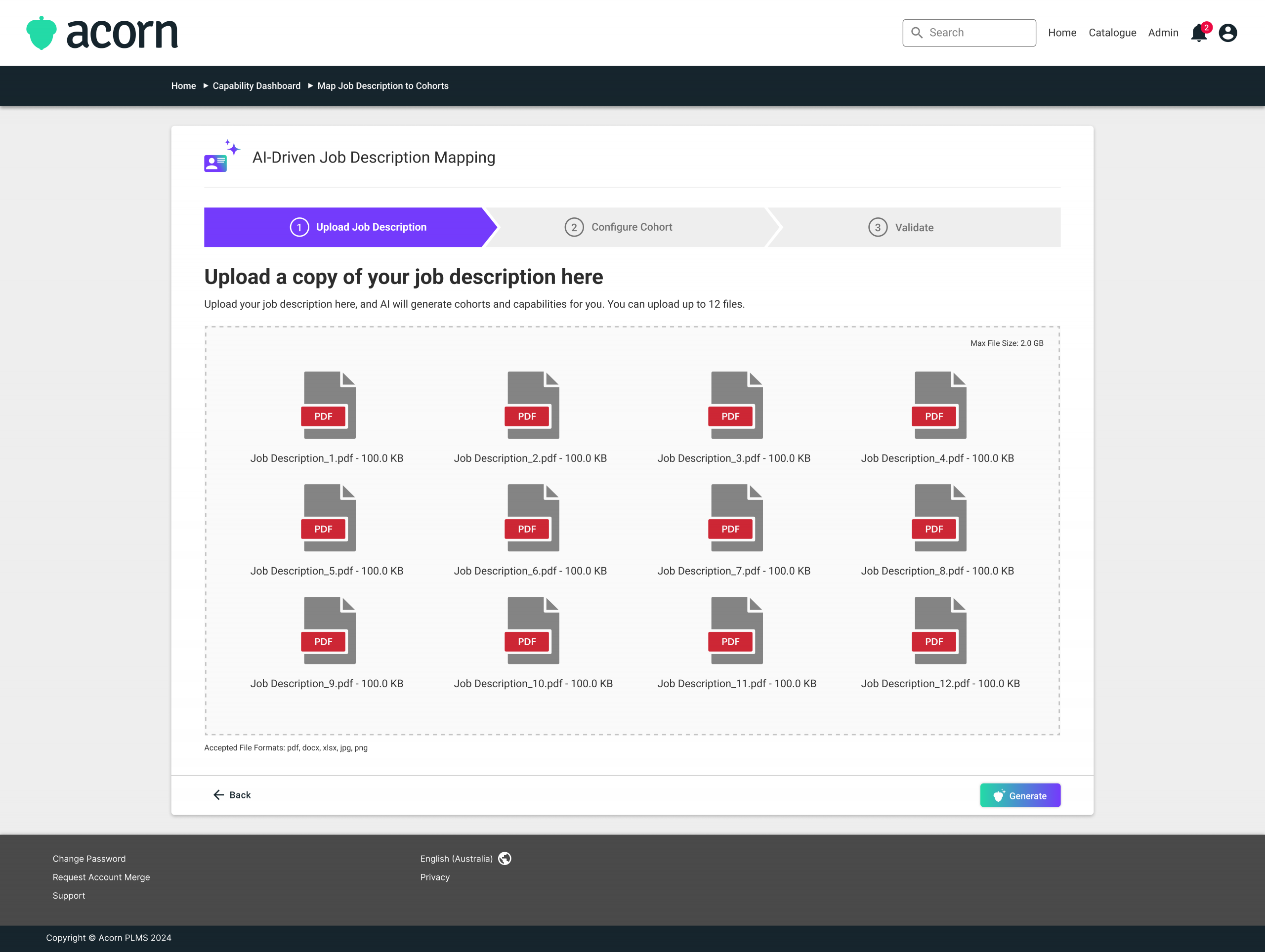 How to Bulk Map Job Descriptions to Cohorts Using Acorn PLMS